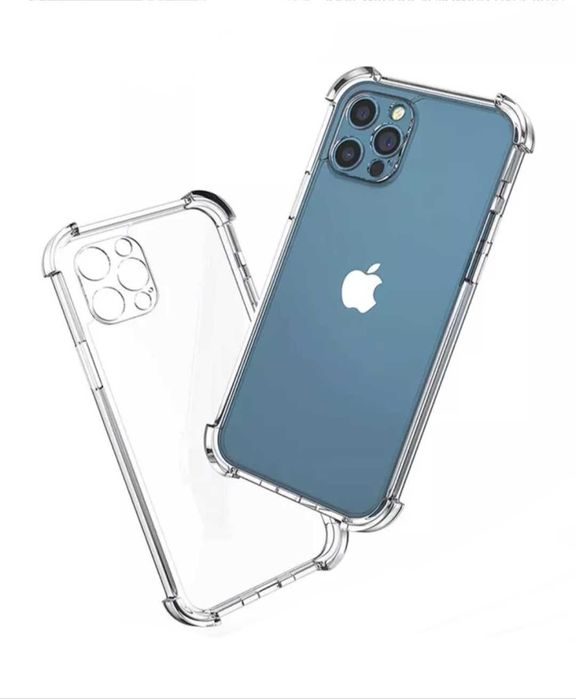 Set - Folie de Sticla + Husa AntiSoc iPhone 11 12 13 14 15 16 Pro Max