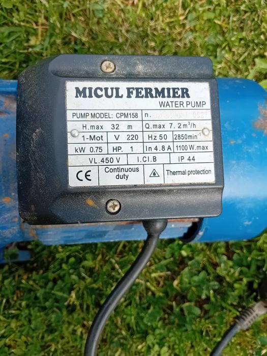 Motopompa 7.2 mc/min