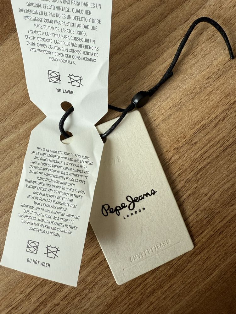 Боти от естествена кожа Pepe Jeans