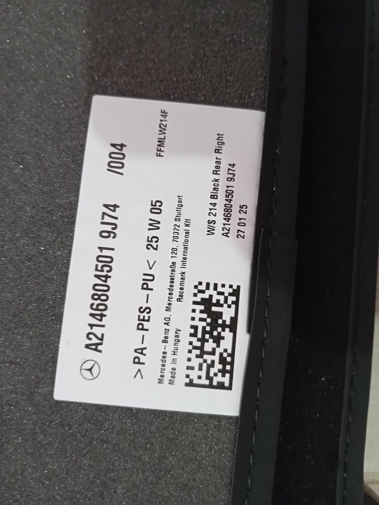 Covorase auto din velur Premium Black, Mercedes-