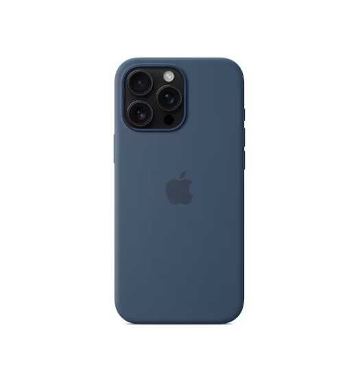 Husa iPhone 16Plus Silicon Apple Denim