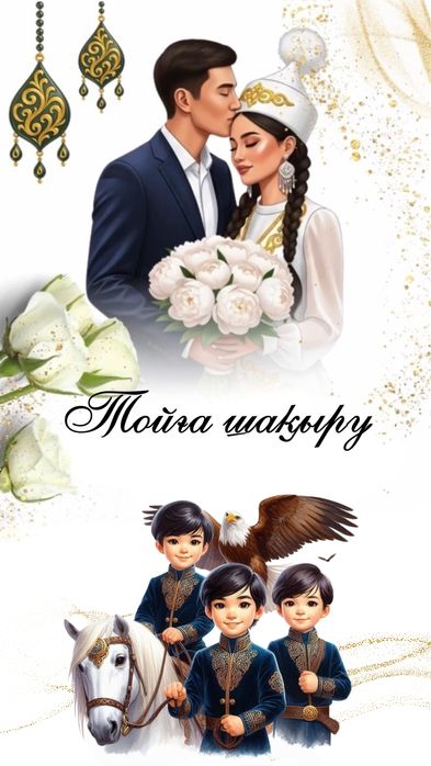 Электронды шақырту / пригласительные / тойға шақыру