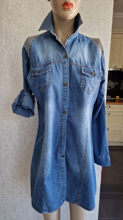 Дънкови ризи с бродерии