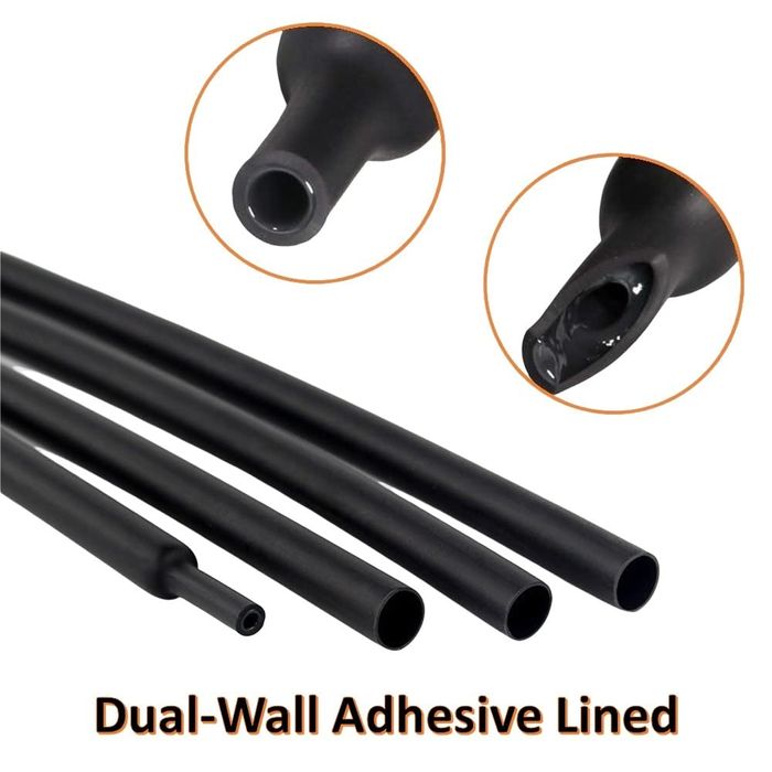 10 m Tub termocontractabil fi 6 initial la 2 minim cu Gel adeziv.Profi