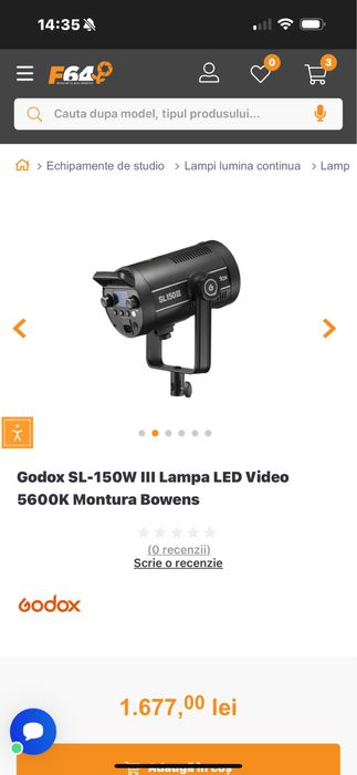 Lampa godox sl 150w led
