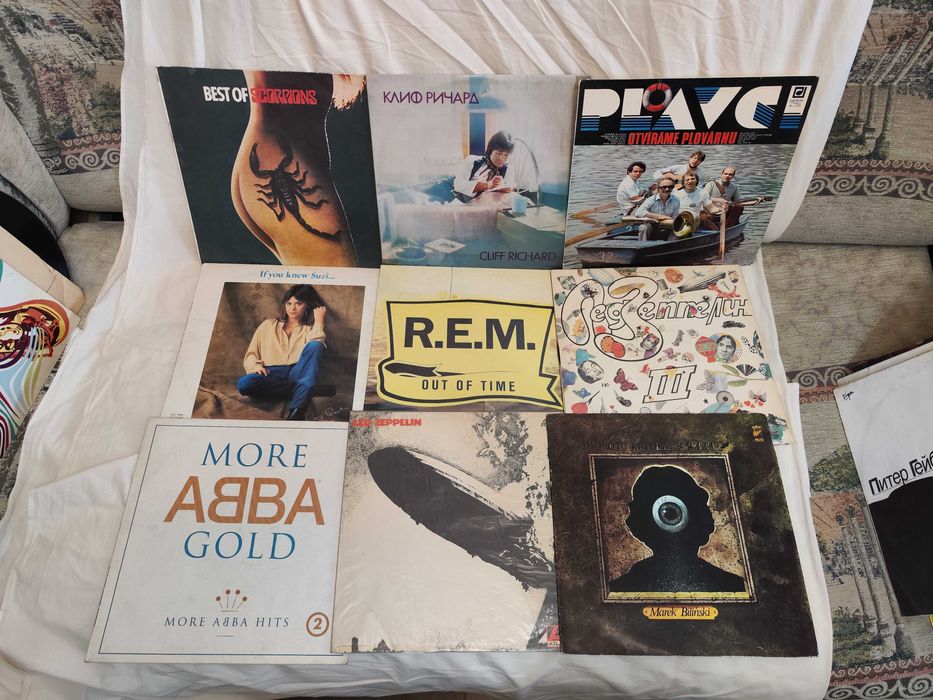 Виниловые пластинки.