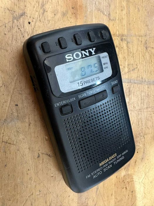 radio sony srf-m806 mega bass