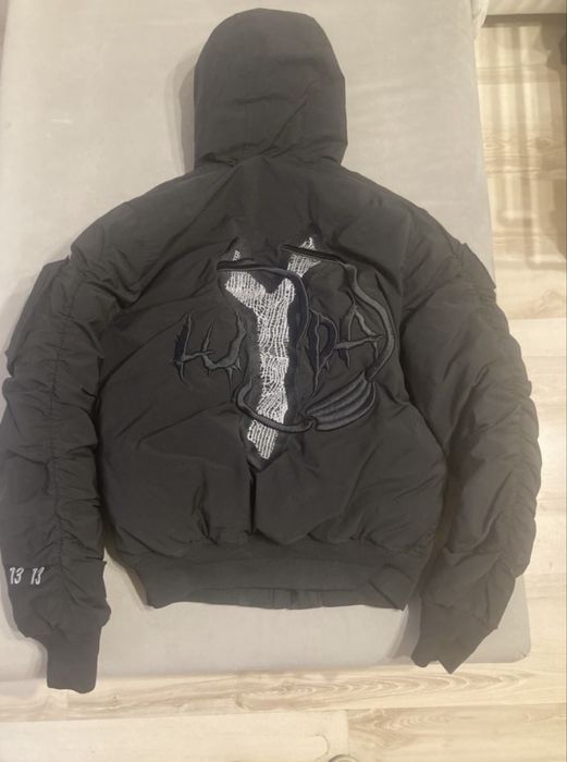 Рядко бомбър яке с качулка на LUDA