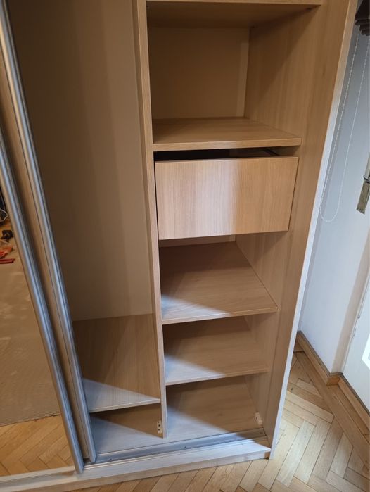 Dressing 2 Uși Glisante cu Oglindă; Șifonier; Dulap de Haine Dormitor