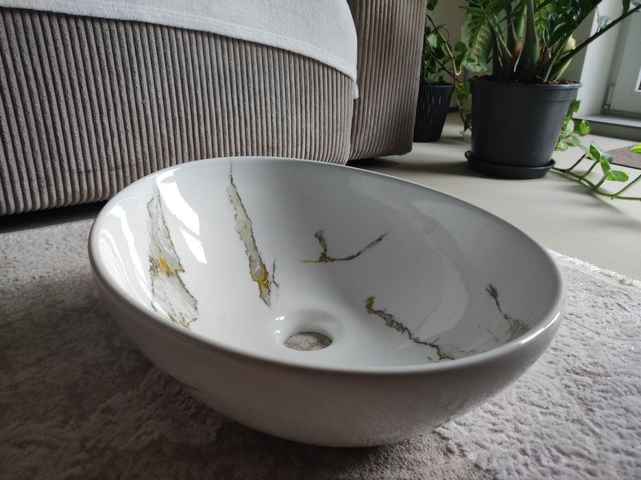 Mexen Elza chiuvetă pe blat/lavoar alb - ceramica sanitara lucioasa