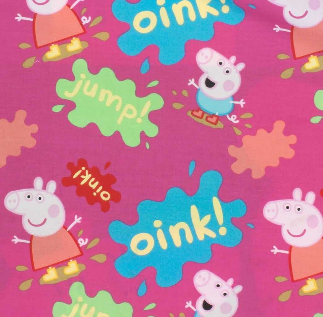 Set Lenjerie PEPPA Pigg Purcelusa Peppa, Husa de Plapuma si Perna NOU