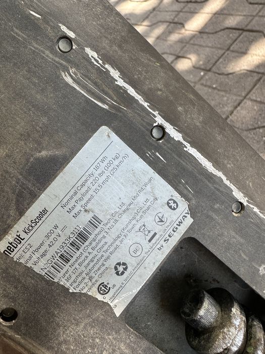 Trotineta electrica ninebot pentru piese sau folosinta nu stiu starea