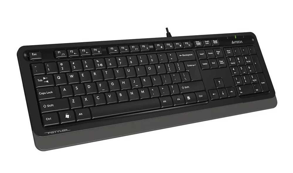 Проводной комплект A4Tech Fstyler F1010 Grey, keyboard mouse combo