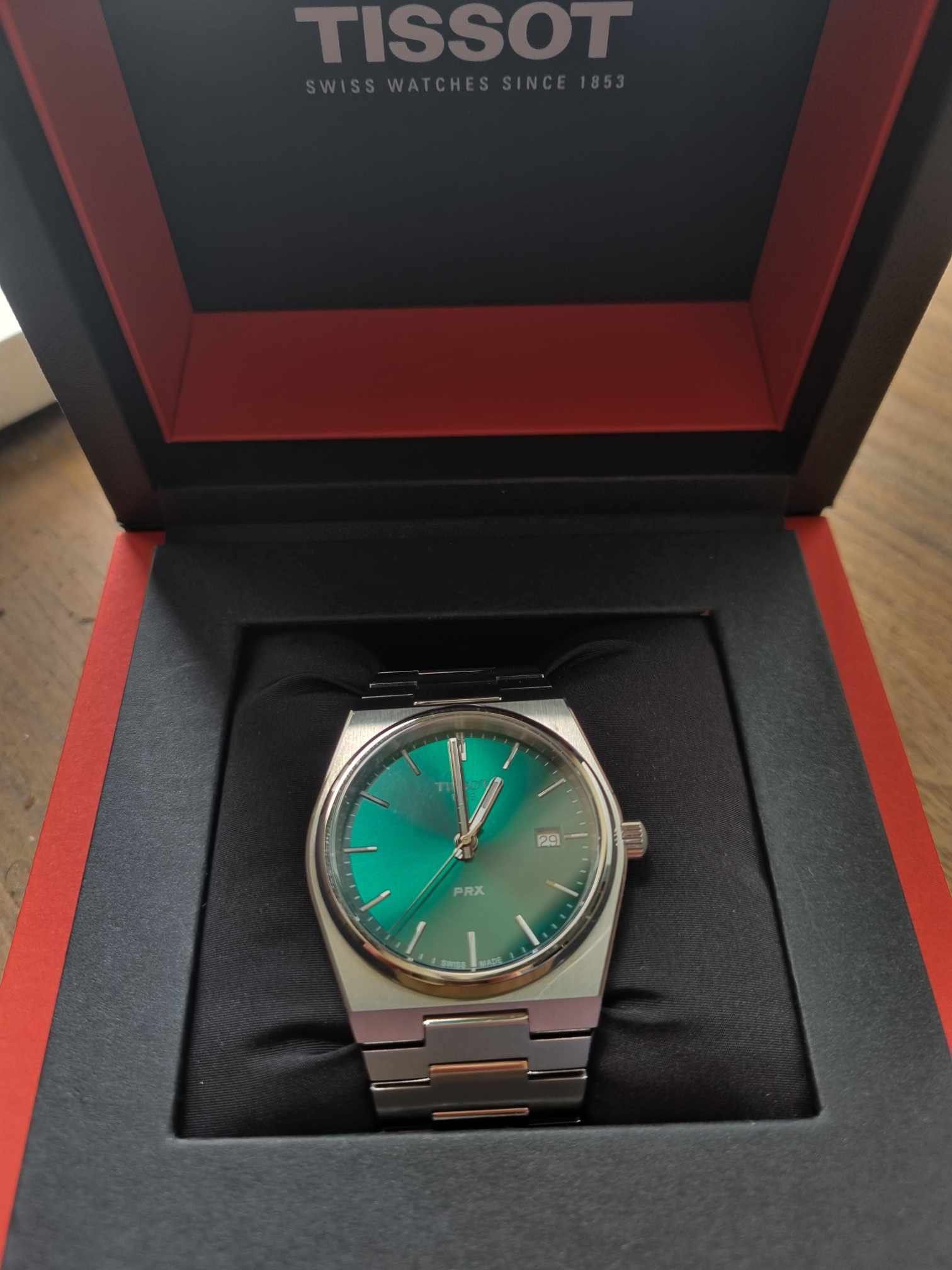 TISSOT PRX Quartz | Cadran Verde | Full Set