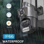 6 MP Двойна IP камера WiFi iCSee безжична проследяване