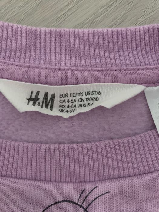 Bluza molton h&m 110-116 cm
