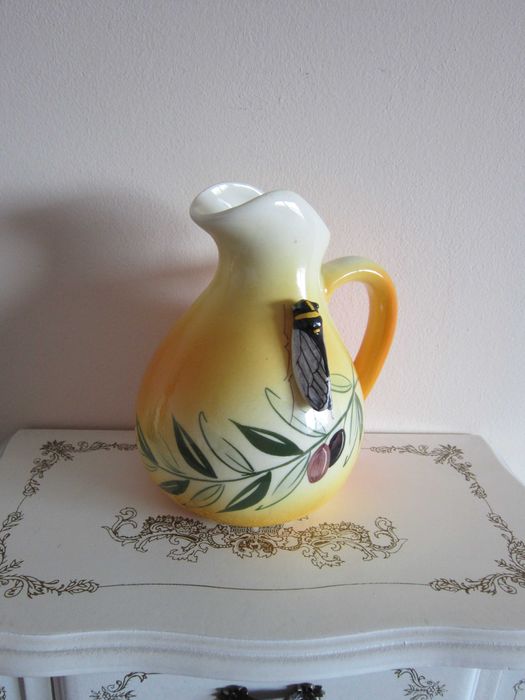 cadou deosebit Sicard cu Masline si Cicada 3D Franta 1950 semnat