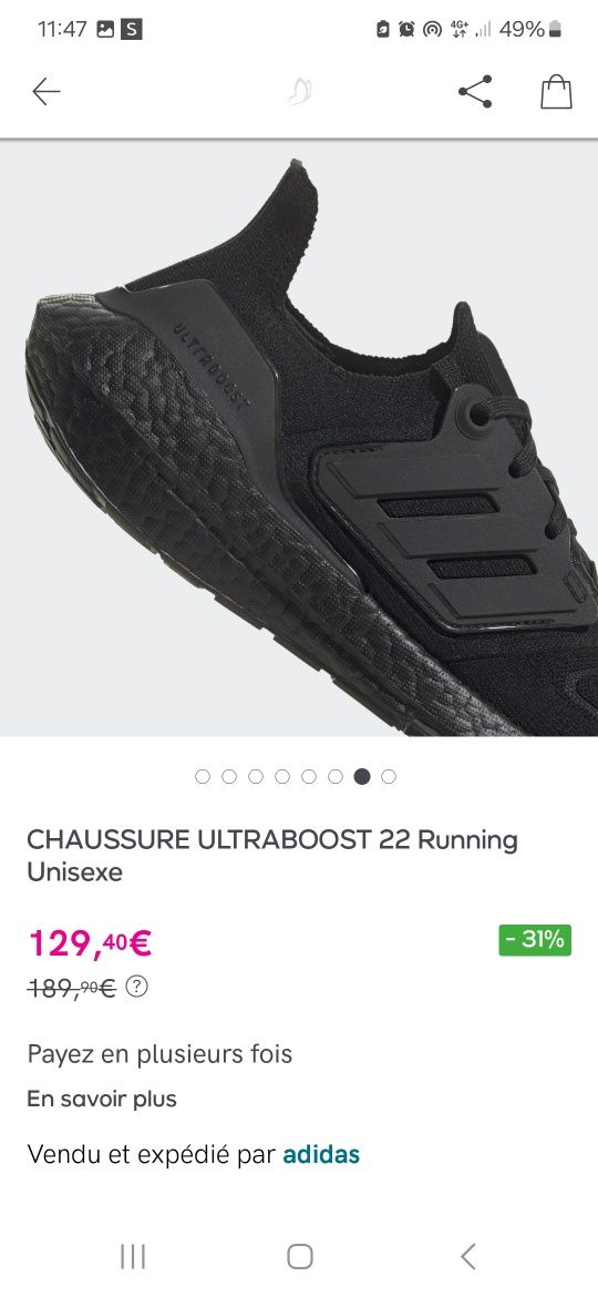 Adidas ultraboost originali marimea 36