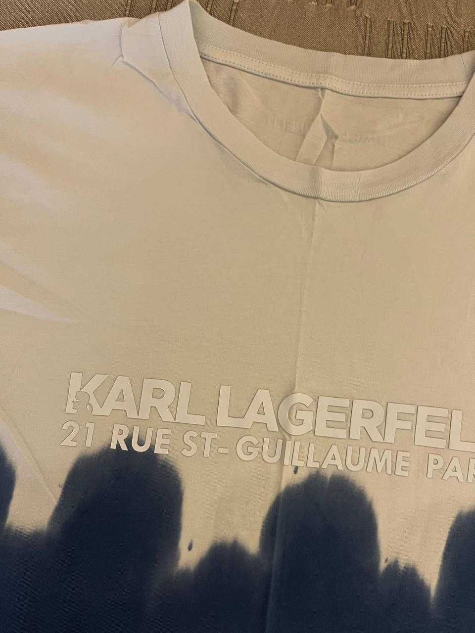 Ефектна тениска KARL LAGERFELD - размер L