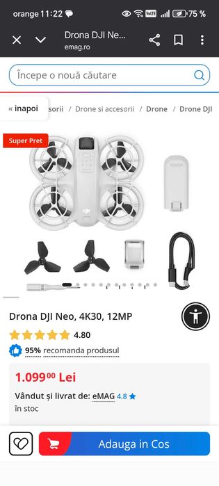 Drona DJI Neo, sigilata!