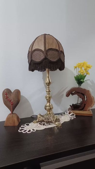 Veioză din alamă brută