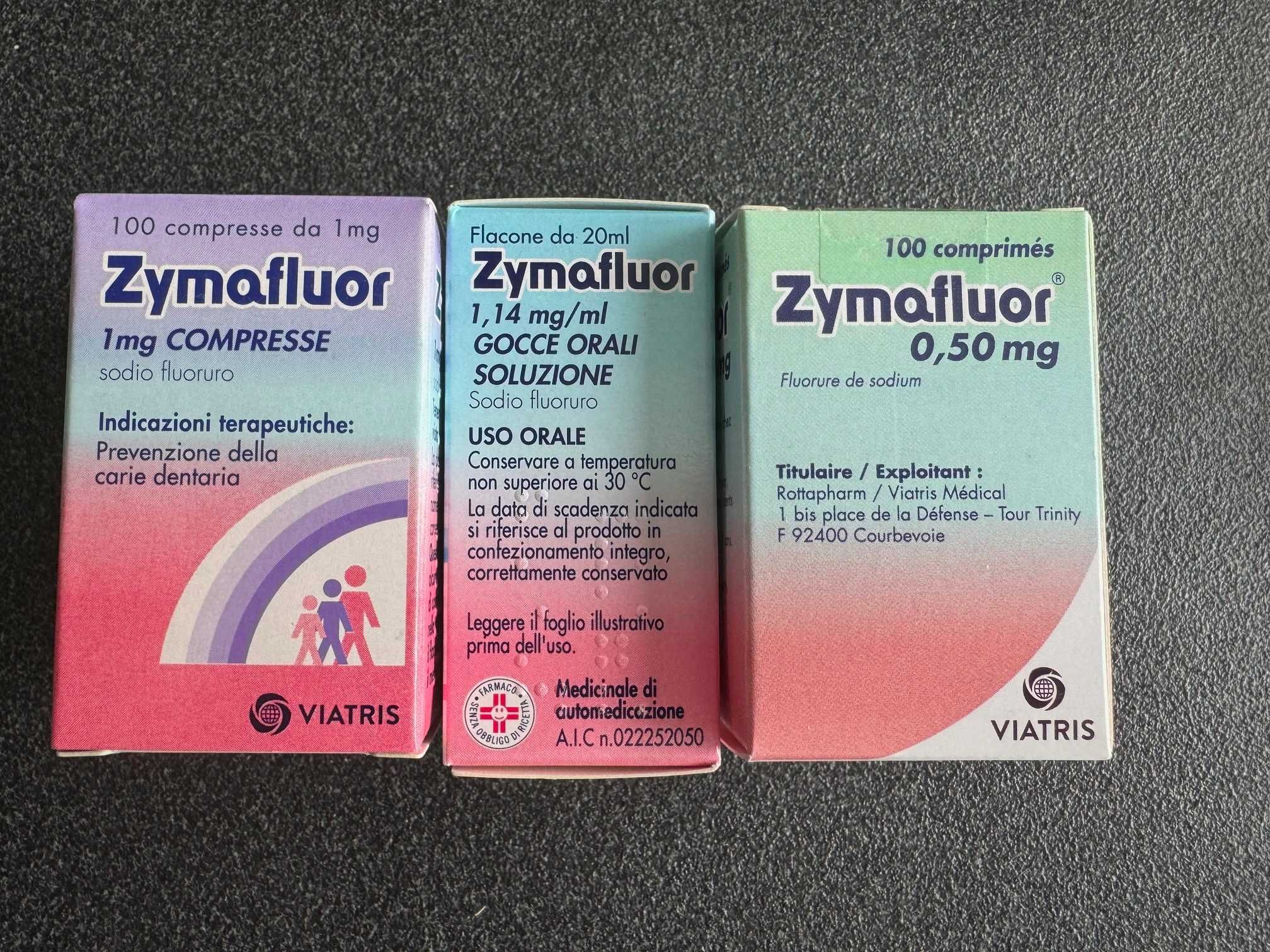 Zymafluor picaturi 0-2 ani, 1mg 100 tablete, 0.5mg 100 tablete