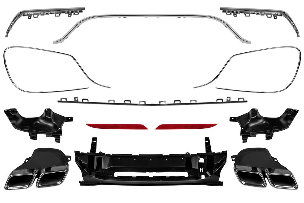 Мерцедес С63 АМГ пакет фейслифт S63 S65 AMG face брони решетка W222