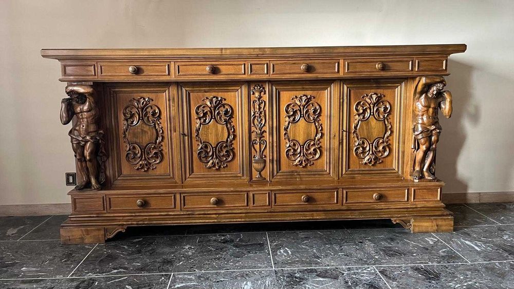 Set Mobilier Baroc Sufragerie lemn masiv Italia