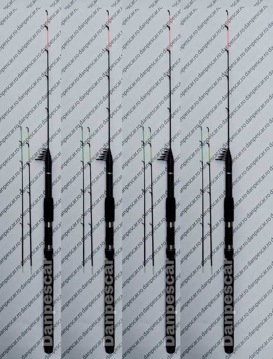 SET 4 Lansete Power tele feeder 3,30m+4 Mulinete QFC4000 si 4 role fir