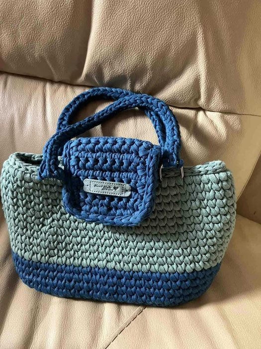 Ръчно плетена дамска чанта