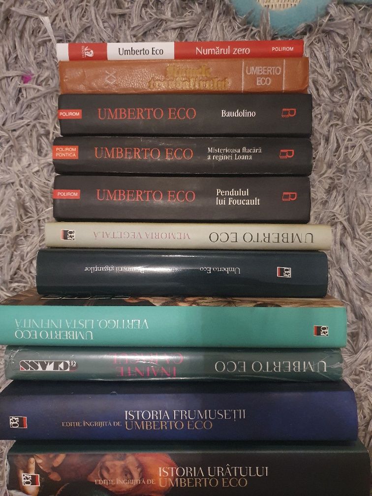 Colectie Umberto Eco, Volume rare, Cartonate, Stare Perfecta,12 vol