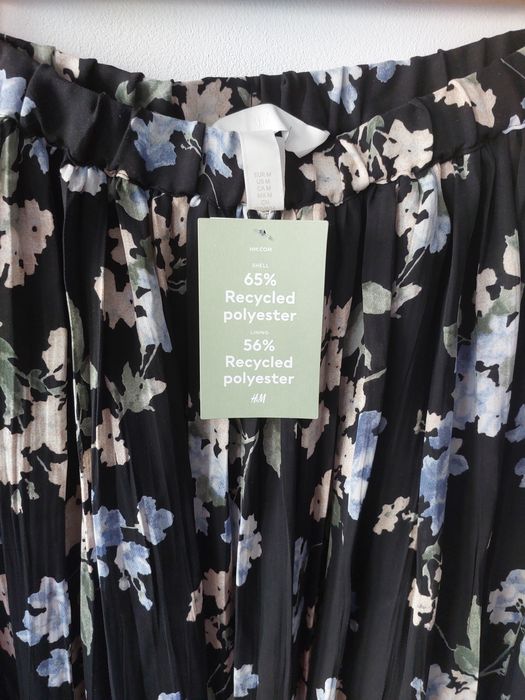 Fusta midi plisata H&M