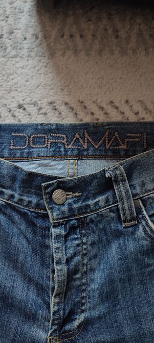 Blugi Flared Embroided Vintage Designer Italian