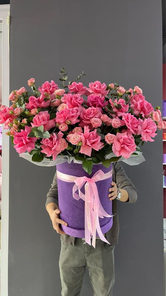 Цветы доставка/премиум букеты в Астане