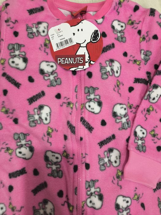 Флисовый комбинезон на молнии для девочек