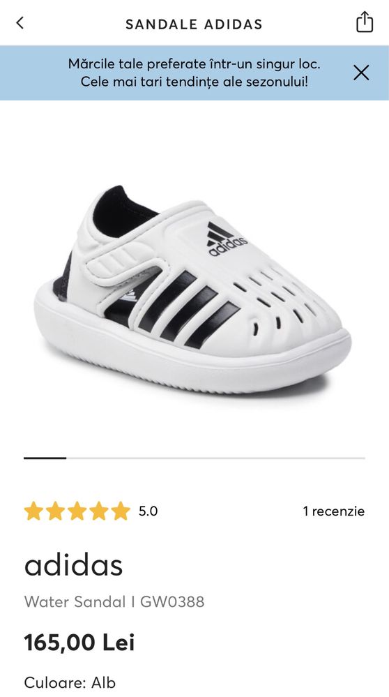 Sandale adidas bebelusi