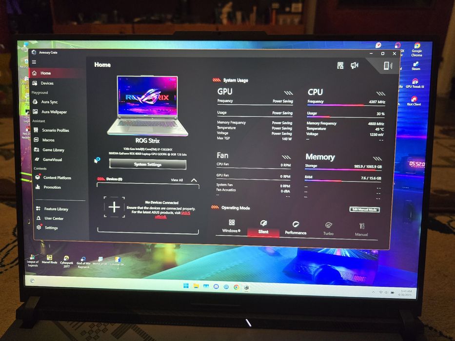 Laptop gaming Asus Rog g18/ Vând sau schimb cu pc gaming