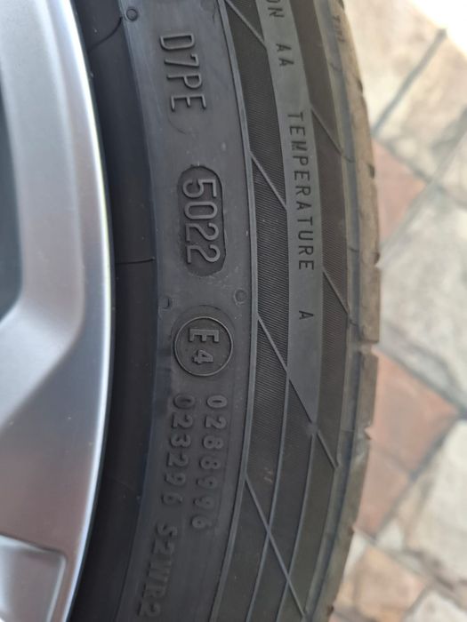 Jante Volkswagen 255/40 R19 cu Cauciucuri Continental DOT 2022