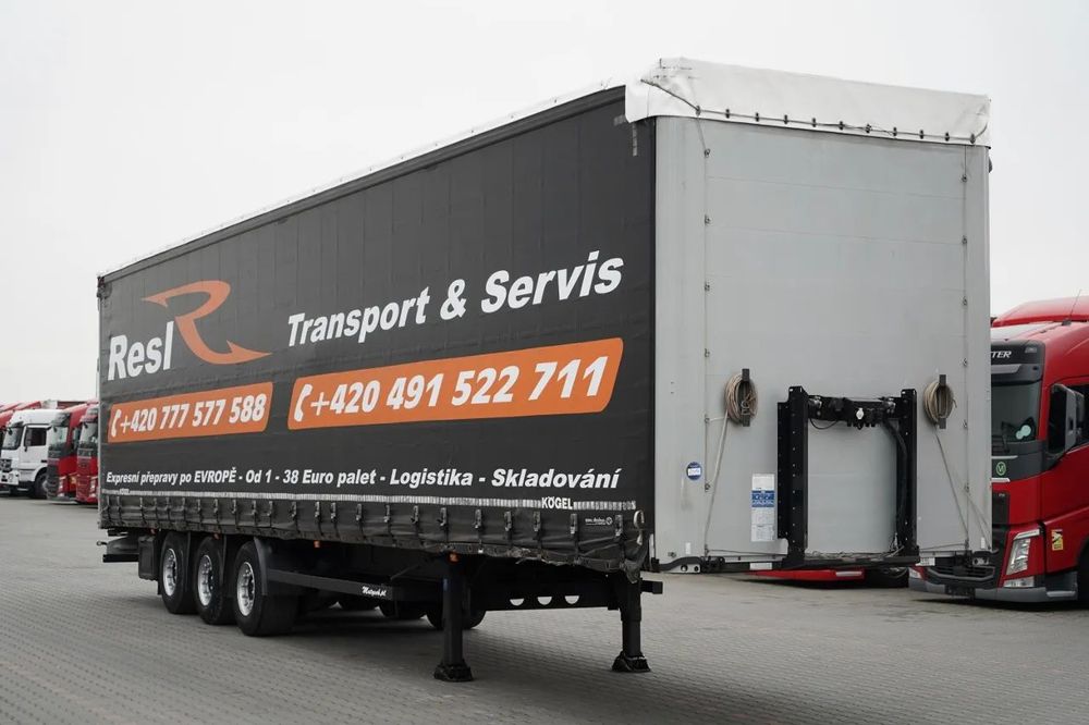 Kögel CORTINĂ KOGEL / MEGA / PUNȚĂ CULISANTĂ / PUNȚI SAF / ACOPERIȘ CULISANT / PLATFORMĂ JOSĂ