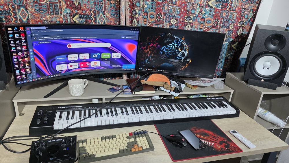 Продам keystation m audio миди клавиатура