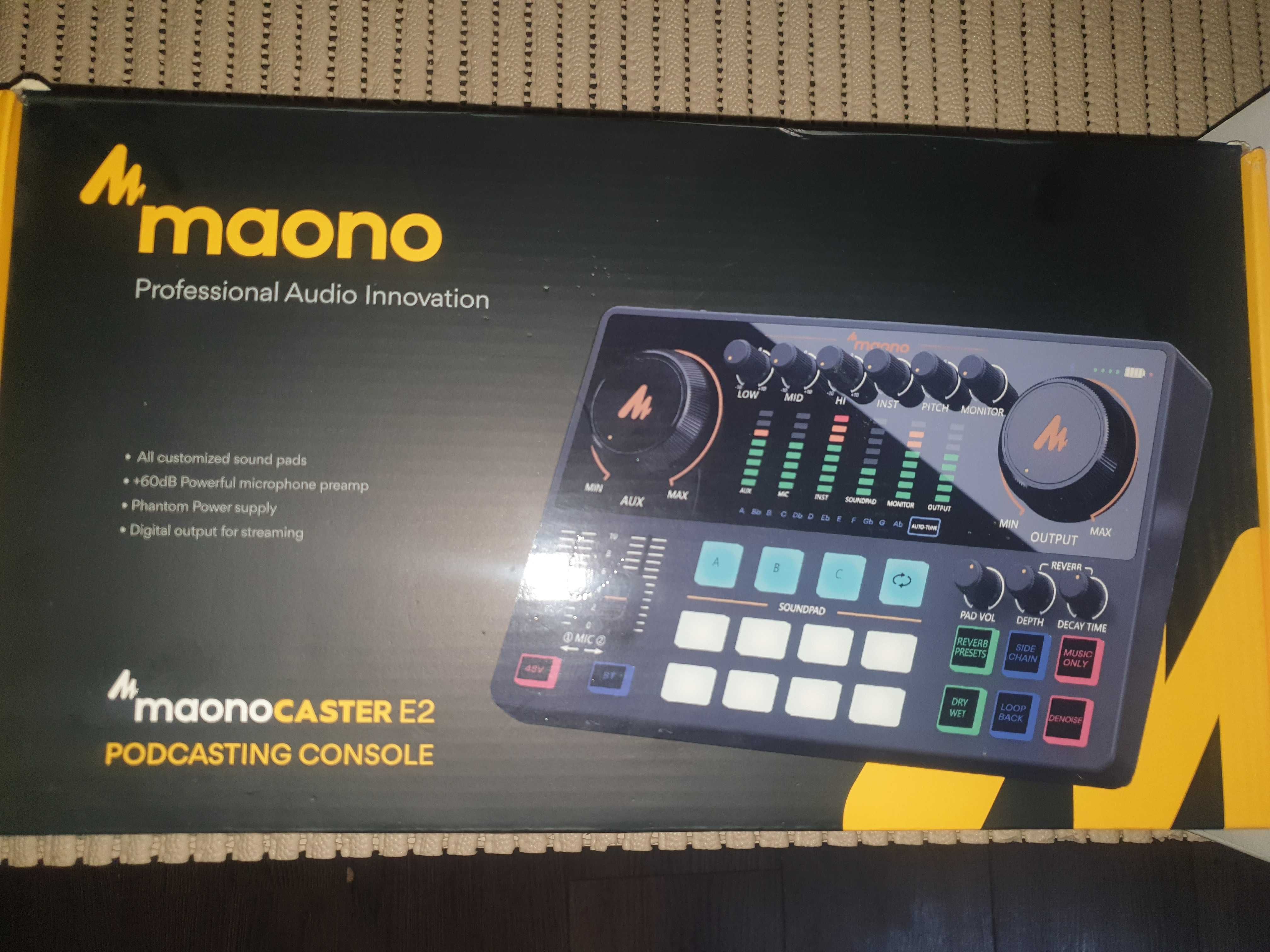 Interfata Audio Pentru Stream/podcast/karaoke+MICROFON.NOI IN CUTII