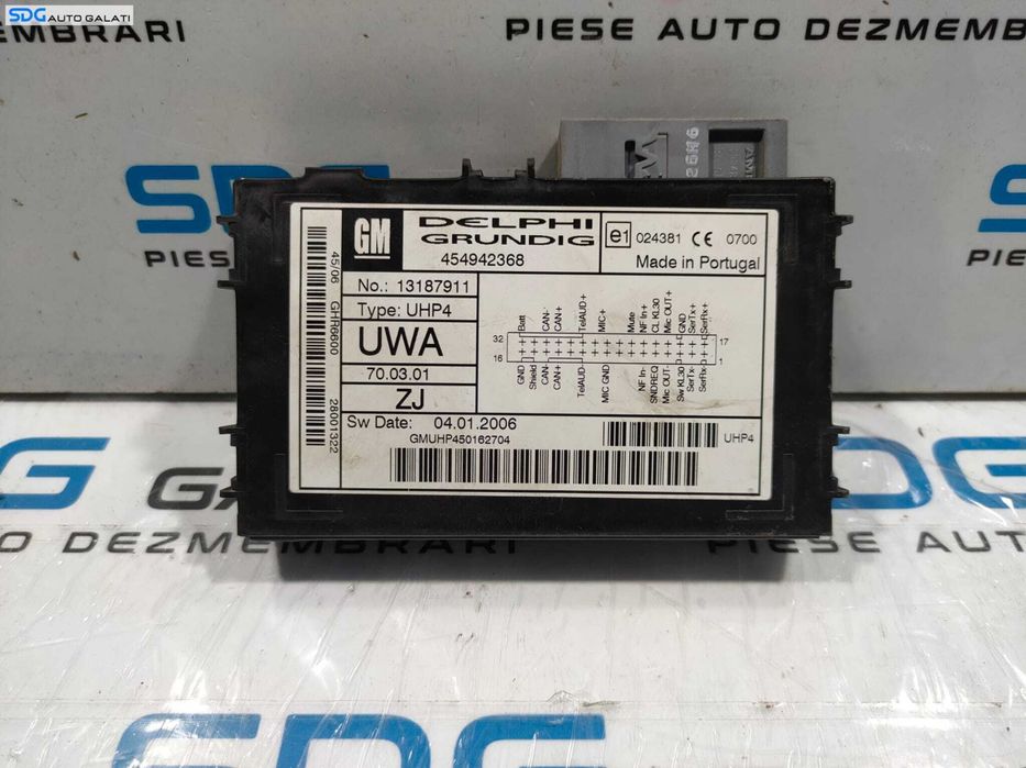 Unitate Modul Calculator Confort UHC Opel Vectra C 2002 - 2008 Cod 13187911 [L4841]