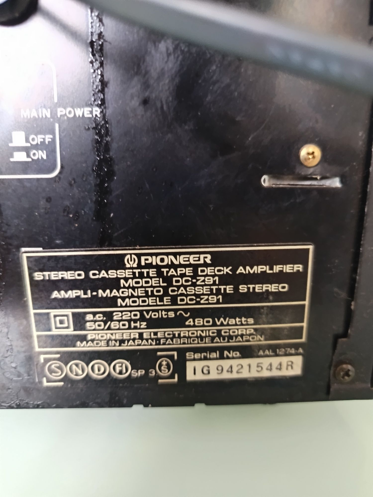 Cd player pioneer pdx77m 5cd si Technics  slpg470a defecte