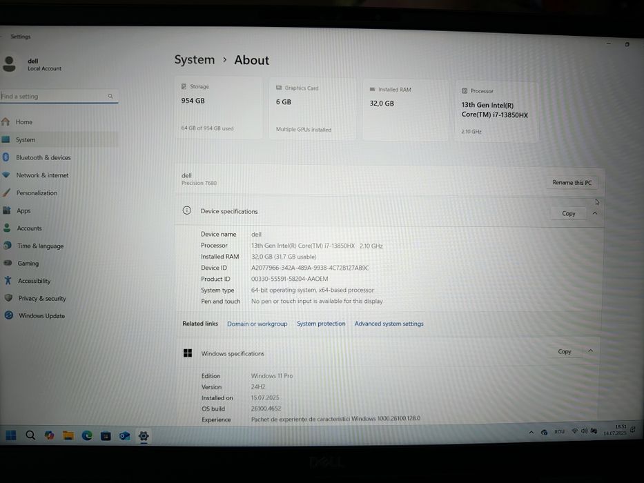 Dell Precision 7680 Mobile Workstation
