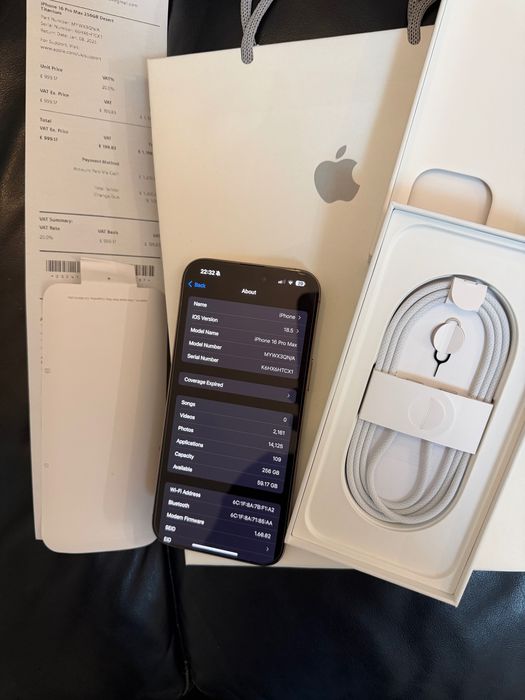 iPhone 16 Pro Max Dessert Titanium Перфектен Айфон 16 Про Макс Златен