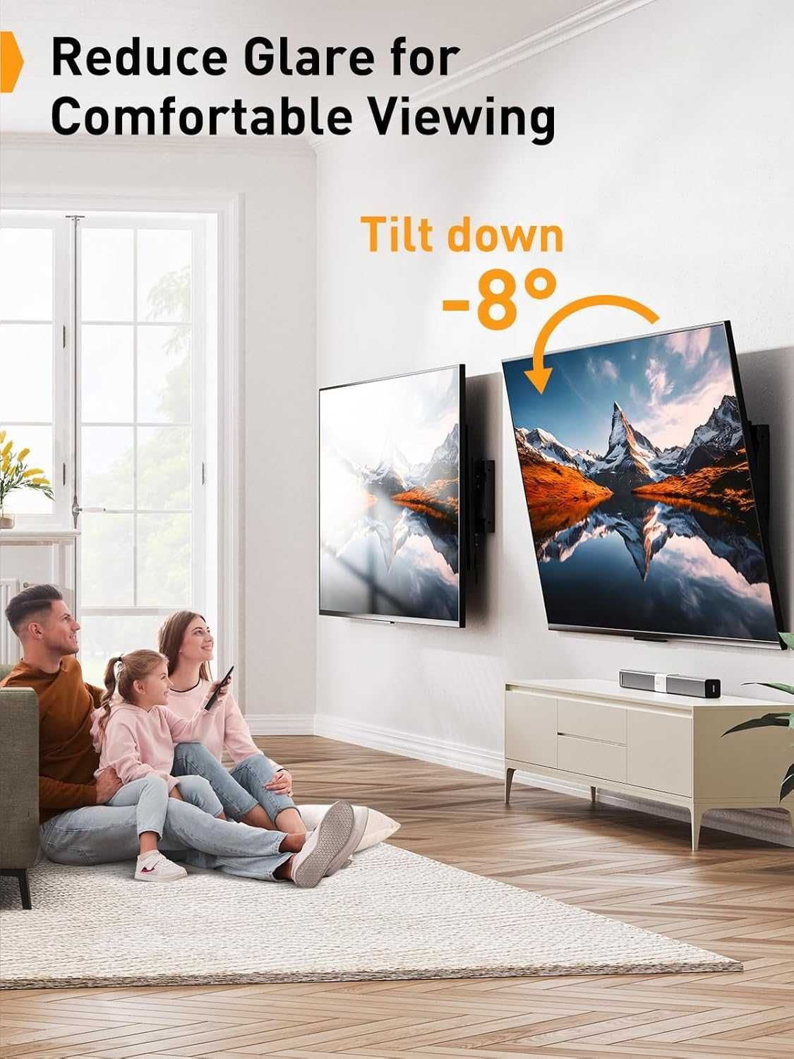 ПРОМО Нова Стенна Стойка за Телевизор Perlegear 37-82" VESA 600x400mm