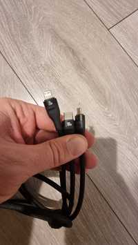 Cabluri de încărcare triple usb 100w