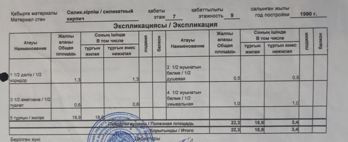 Продам квартиру или меняю на полуторку с доплатой  в 8 мкр.