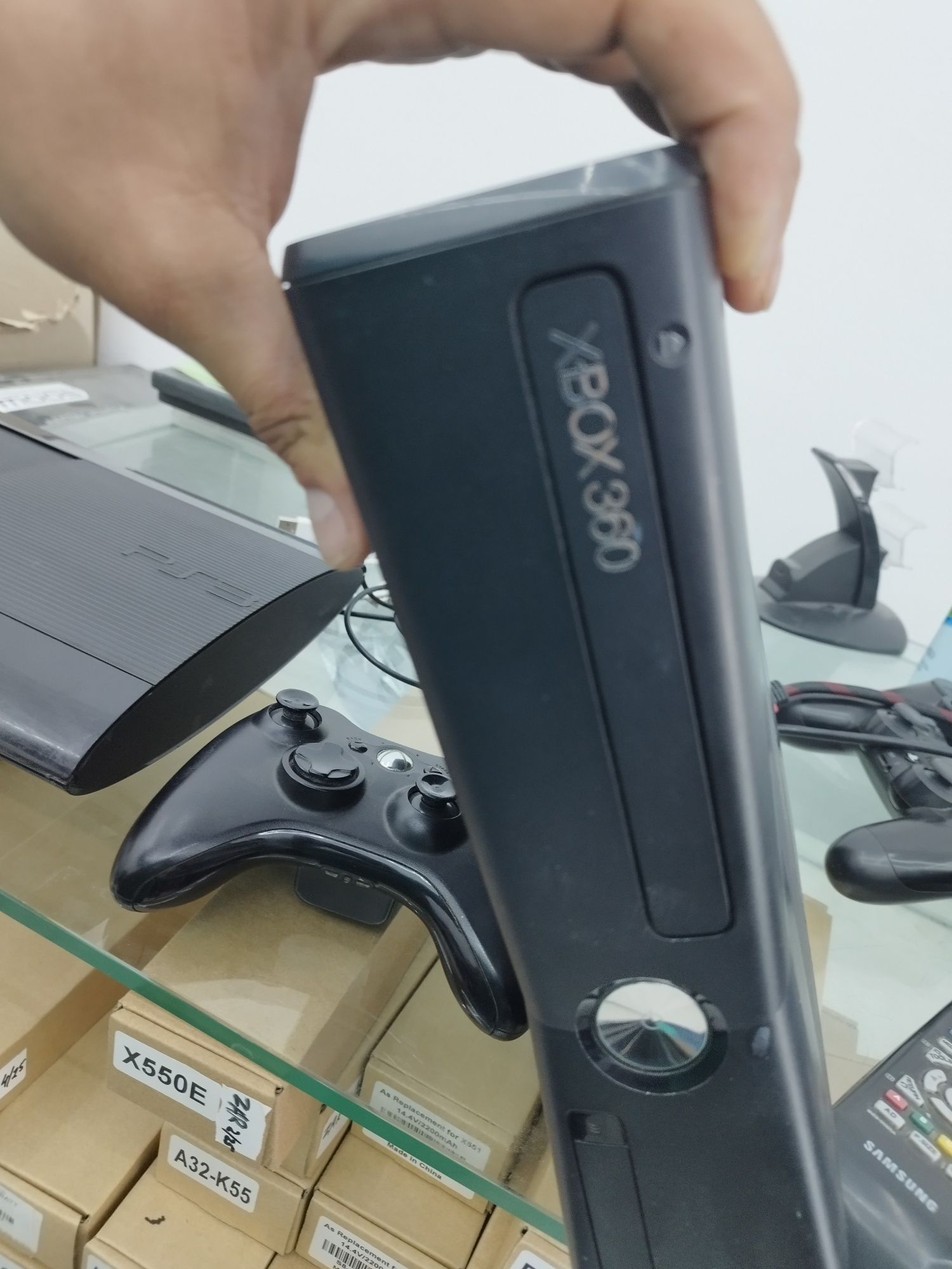 Xbox 360+жостик+игры