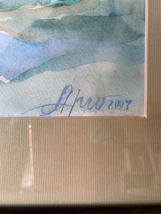 Като нова. Картина акварел на покойния художник Аргир Манасиев